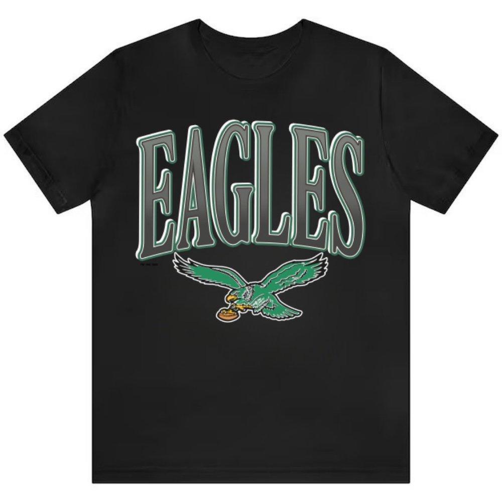 1992 Philadelphia Eagles Unisex Black Tee, Cotton Shirt